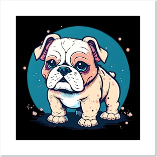 Kawaii Bulldog Posters and Art